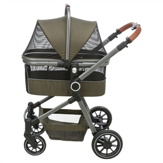 TRIXIE HONDENBUGGY MAXIMAAL 22 KG OLIJFGROEN 56X100X101 CM