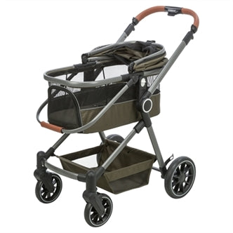 TRIXIE HONDENBUGGY MAXIMAAL 22 KG OLIJFGROEN 56X100X101 CM