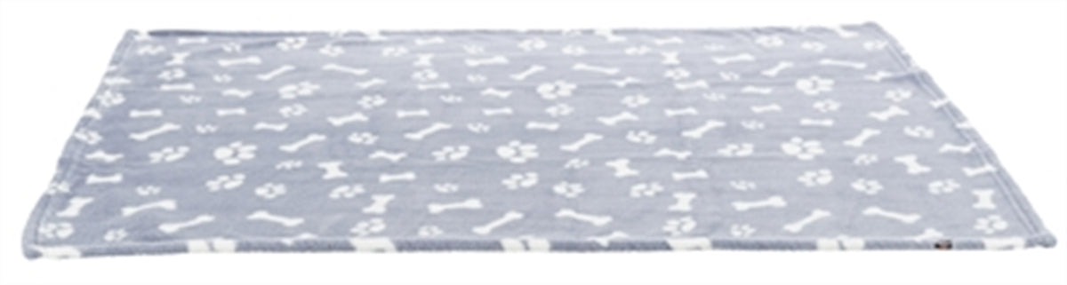 TRIXIE HONDENDEKEN KENNY FLEECE BOT / POOTJES BLAUW 100X75 CM