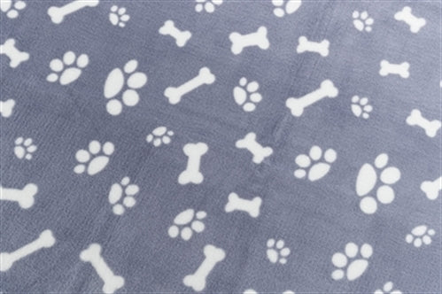 TRIXIE HONDENDEKEN KENNY FLEECE BOT / POOTJES BLAUW 75X50 CM