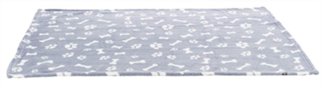 TRIXIE HONDENDEKEN KENNY FLEECE BOT / POOTJES BLAUW 75X50 CM