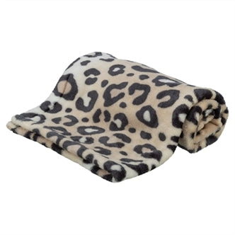 TRIXIE HONDENDEKEN LEO SOFTPLUCHE PANTERPRINT CREME 150X100 CM