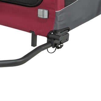 TRIXIE HONDENFIETSKAR GRIJS / ROOD 61/125X56X64 CM