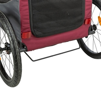 TRIXIE HONDENFIETSKAR GRIJS / ROOD 61/125X56X64 CM