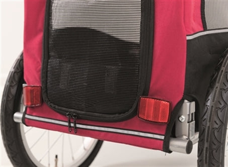 TRIXIE HONDENFIETSKAR ZWART / ROOD 60X53X60 CM