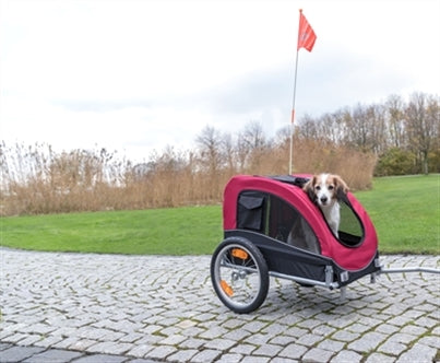 TRIXIE HONDENFIETSKAR ZWART / ROOD 60X53X60 CM