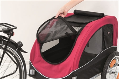 TRIXIE HONDENFIETSKAR ZWART / ROOD 75X63X68 CM