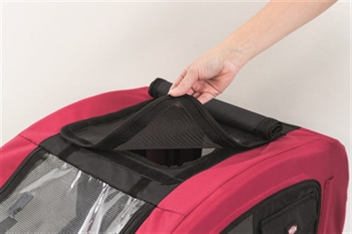 TRIXIE HONDENFIETSKAR ZWART / ROOD 75X63X68 CM