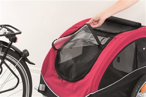 TRIXIE HONDENFIETSKAR ZWART / ROOD 75X63X68 CM