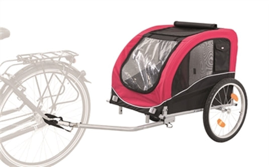 TRIXIE HONDENFIETSKAR ZWART / ROOD 80X75X86 CM