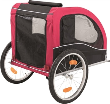 TRIXIE HONDENFIETSKAR ZWART / ROOD 80X75X86 CM