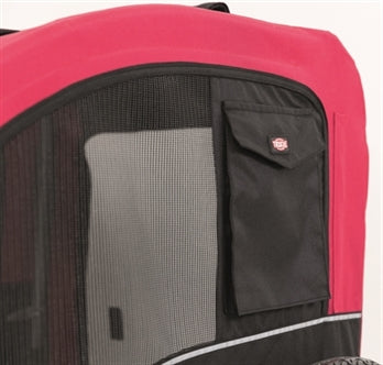 TRIXIE HONDENFIETSKAR ZWART / ROOD 80X75X86 CM