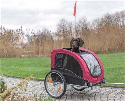 TRIXIE HONDENFIETSKAR ZWART / ROOD 80X75X86 CM