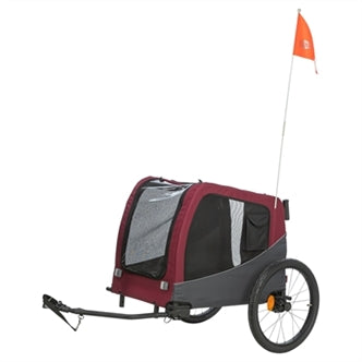 TRIXIE HONDENFIETSKAT GRIJS / ROOD 80/145X75X86 CM