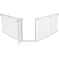 TRIXIE HONDENHEK AFSLUITHEK METAAL 5-DELIG MET DEUR WIT 62,5-300X76,5 CM