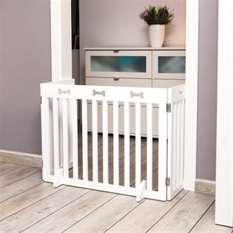 TRIXIE HONDENHEK AFSLUITHEK WIT 3 PANELEN 82-124X61 CM