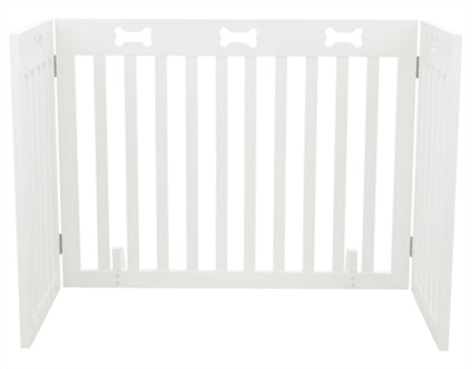TRIXIE HONDENHEK AFSLUITHEK WIT 3 PANELEN 82-124X61 CM