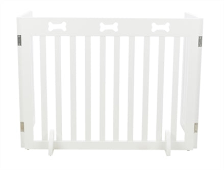 TRIXIE HONDENHEK AFSLUITHEK WIT 3 PANELEN 82-124X61 CM