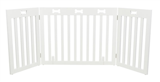TRIXIE HONDENHEK AFSLUITHEK WIT 3 PANELEN 82-124X61 CM