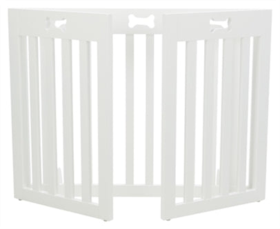 TRIXIE HONDENHEK AFSLUITHEK WIT 3 PANELEN 82-124X61 CM