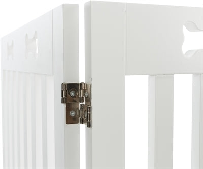 TRIXIE HONDENHEK AFSLUITHEK WIT 4 PANELEN 60-160X75 CM