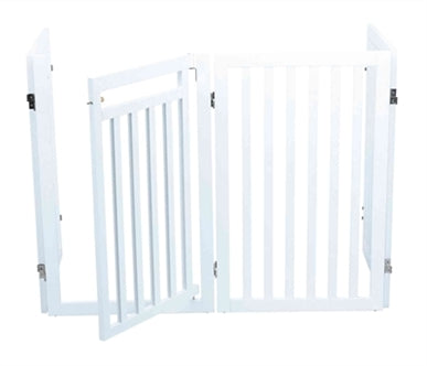 TRIXIE HONDENHEK MET DEUR WIT 60-160 X 81 CM