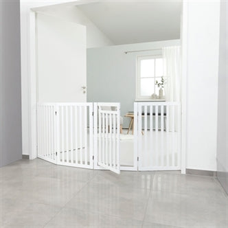 TRIXIE HONDENHEK MET DEUR WIT 60-160 X 81 CM