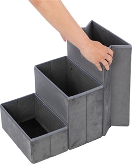 TRIXIE HONDENMAND HUIS HARVEY MET TRAP GRIJS / WIT 119X50X47 CM