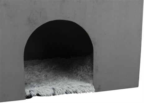 TRIXIE HONDENMAND HUIS HARVEY MET TRAP GRIJS / WIT 154X60X60 CM