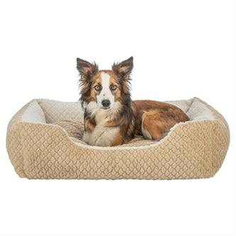 TRIXIE HONDENMAND KALINE MIO HOEKIG LICHTBRUIN / CREME 80X65 CM