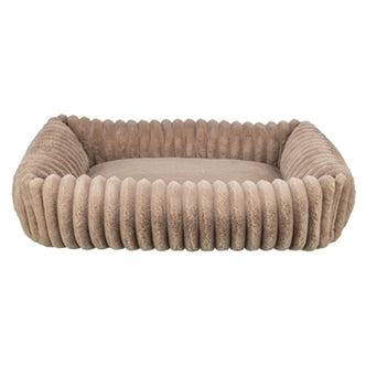 TRIXIE HONDENMAND LONNI RIBFLUWEEL HOEKIG LICHTBRUIN 100X70 CM