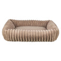 TRIXIE HONDENMAND LONNI RIBFLUWEEL HOEKIG LICHTBRUIN 65X50 CM