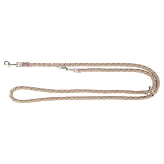 TRIXIE HONDENRIEM CAVO VERSTELBAAR BLUSH / ZAND 200X1,2 CM