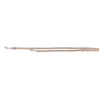 TRIXIE HONDENRIEM CAVO VERSTELBAAR BLUSH / ZAND 200X1,2 CM