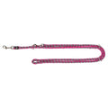 TRIXIE HONDENRIEM CAVO VERSTELBAAR FUCHSIA / GRIJS 200X1,2 CM
