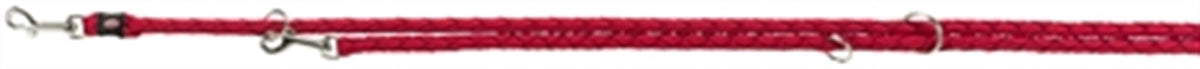 TRIXIE HONDENRIEM CAVO VERSTELBAAR ROOD 200X1,8 CM