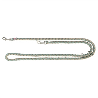 TRIXIE HONDENRIEM CAVO VERSTELBAAR SALIE GROEN / ZAND 200X1,8 CM
