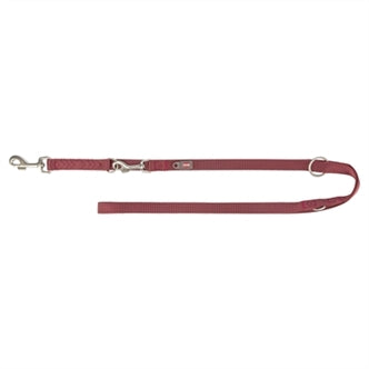 TRIXIE HONDENRIEM PREMIUM VERSTELBAAR SANGRIA ROOD 200X2,5 CM