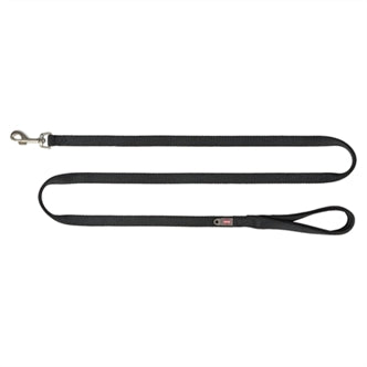 TRIXIE HONDENRIEM PREMIUM ZWART 180X1 CM