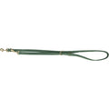 TRIXIE HONDENRIEM PURE VERSTELBAAR LEER SALIEGROEN M-L 200X2 CM