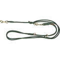 TRIXIE HONDENRIEM PURE VERSTELBAAR ROND GESTIKT LEER SALIEGROEN 200X1 CM