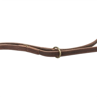 TRIXIE HONDENRIEM RUSTIC VERSTELBAAR VETLEER DONKERBRUIN 200X2,5 CM