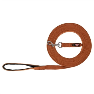 TRIXIE HONDENRIEM SLEEPLIJN KATOEN ROEST BRUIN 10 MTR X 2 CM OP=OP