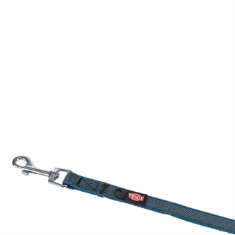 TRIXIE HONDENRIEM SLEEPLIJN MET RUBBER ANTI SLIP PETROL BLAUW S/M 5 MTR X 1,5 CM