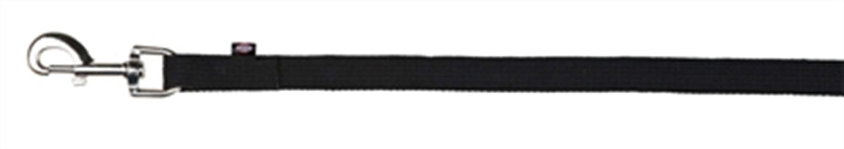 TRIXIE HONDENRIEM SLEEPLIJN SINGELBAND ZWART 20 MM X 10 MTR