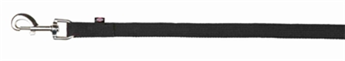 TRIXIE HONDENRIEM SLEEPLIJN SINGELBAND ZWART 20 MM X 5 MTR