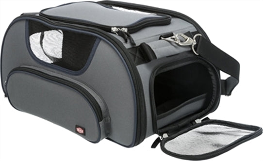TRIXIE HONDENTAS VLIEGTUIGTAS WINGS GRIJS / ZWART 46X28X23 CM