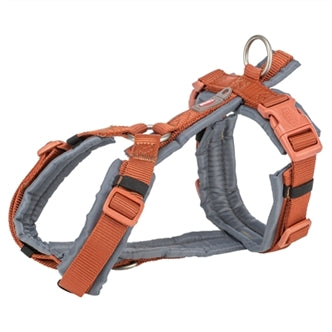 TRIXIE HONDENTUIG PREMIUM TREKKING ROEST BRUIN / GRAFIET GRIJS 36-44X1,5 CM