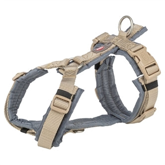 TRIXIE HONDENTUIG PREMIUM TREKKING ZAND TAUPE / GRAFIET GRIJS 36-44X1,5 CM