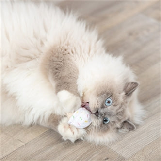 TRIXIE IJSJE OF CUPCAKE PLUCHE MET CATNIP ASSORTI 7 CM